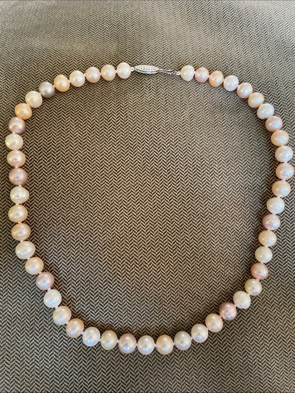 Imperial Pearl Syndicate Silver Necklace